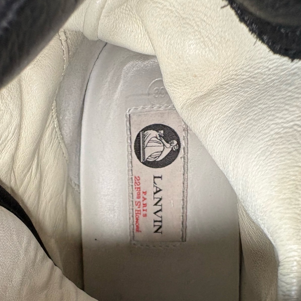Lanvin Paris "Jewels" Diamond Print High Top Sneakers - Size 39 - Picture 8 of 12